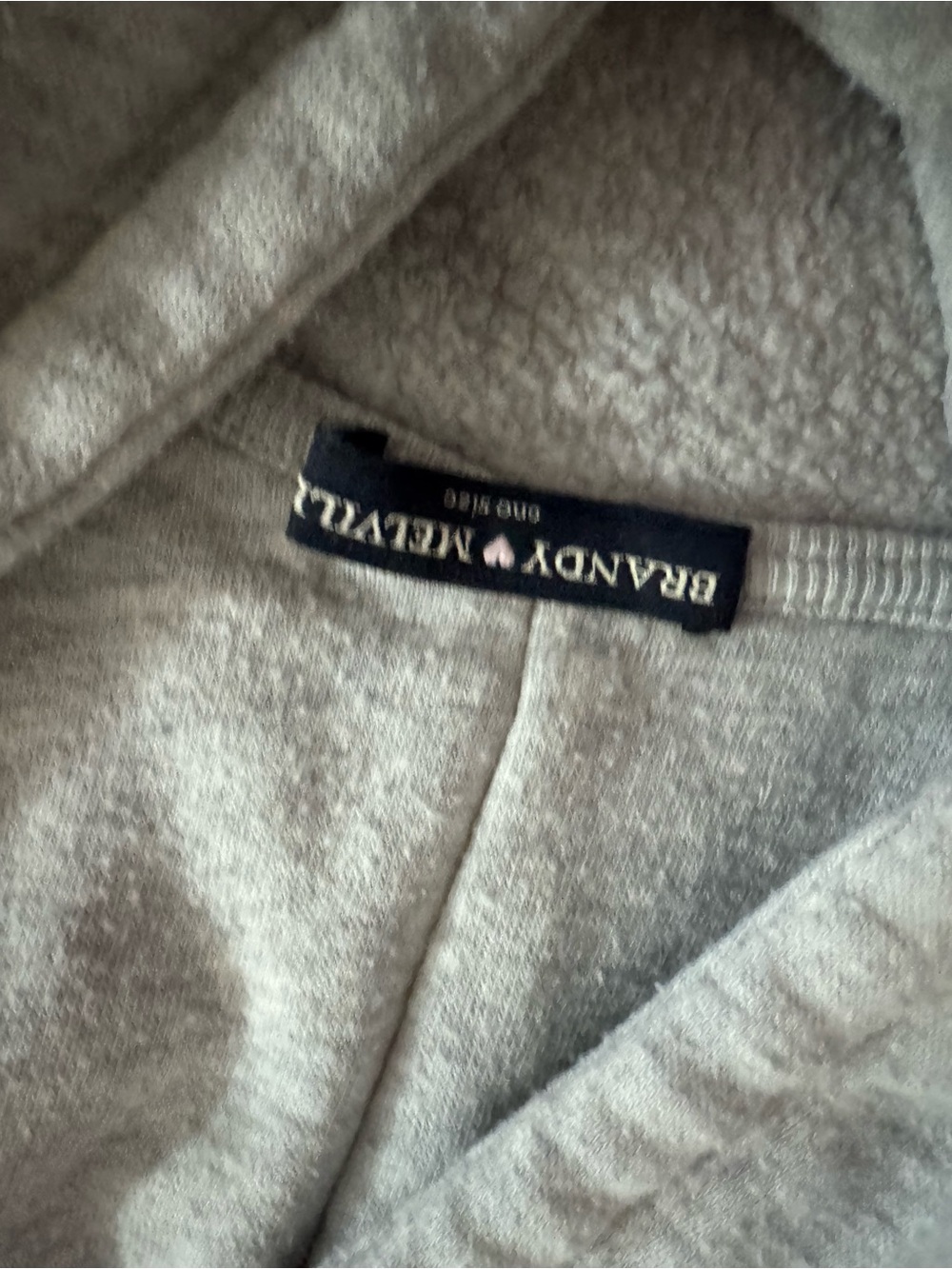 Brandy Melville Light Gray Zip-Up Hoodie Sweater
